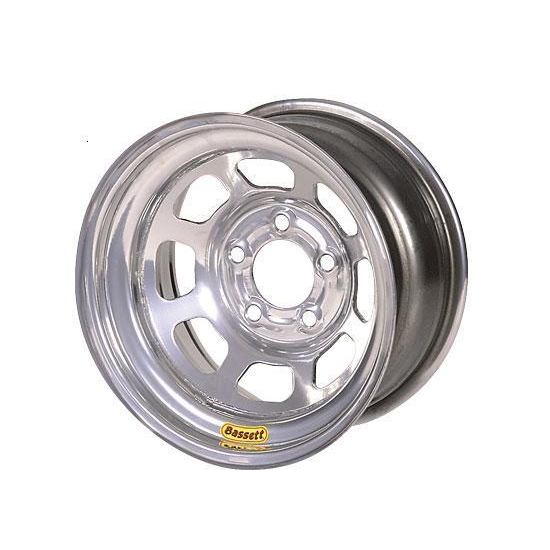 Bassett 50SC55SB 15X10 D-Hole Lite 5on4.75 5.5 BS Silver Beaded Wheel