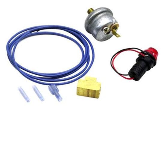 Adjustable 3/4 Oil Pressure Warning Light Kit, Red