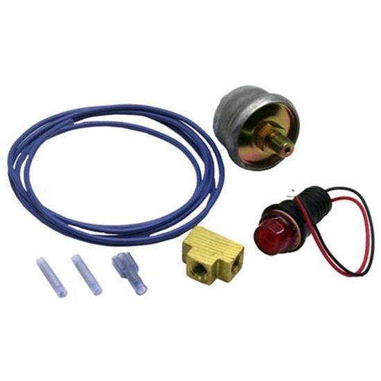 Adjustable 3/4 Oil Pressure Warning Light Kit, Red