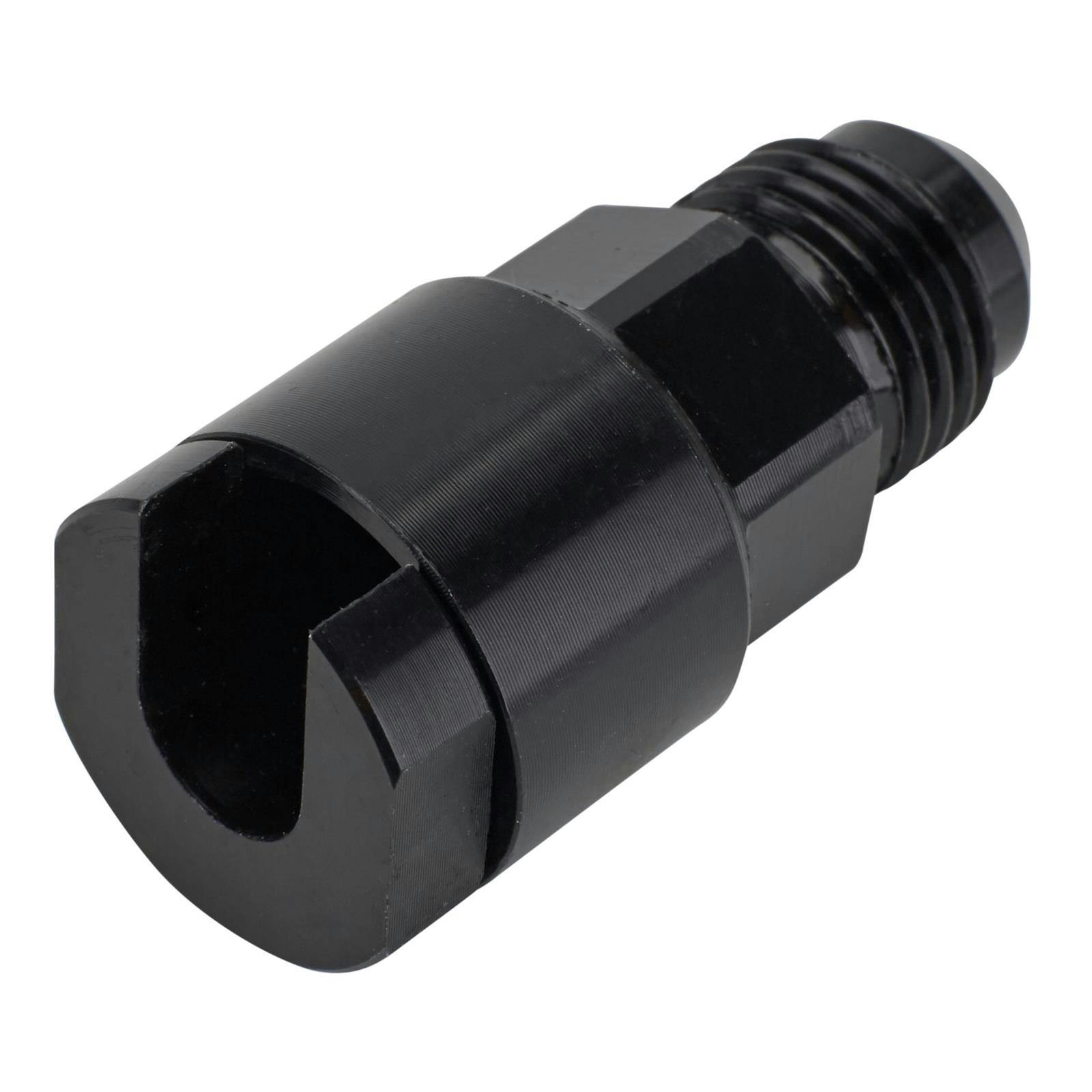LS1/LT1 EFI Fuel Line Fitting, -6 AN Male to 5/16 Inch Female, Black