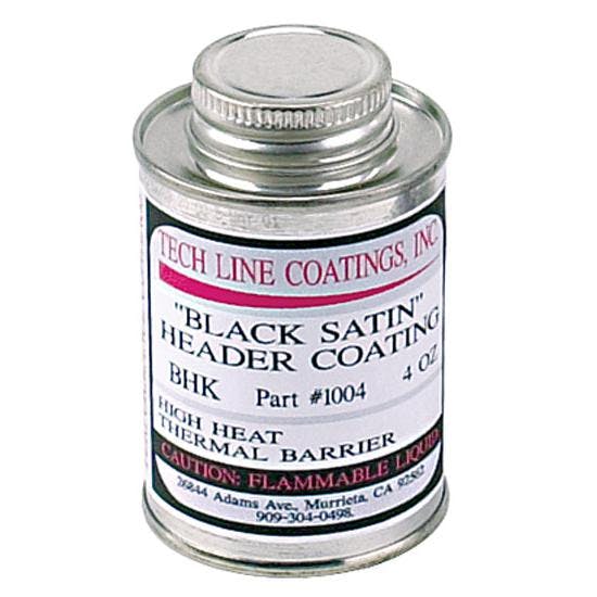 Tech Line Coatings Black Satin Ceramic Header Coating, 4 Oz.