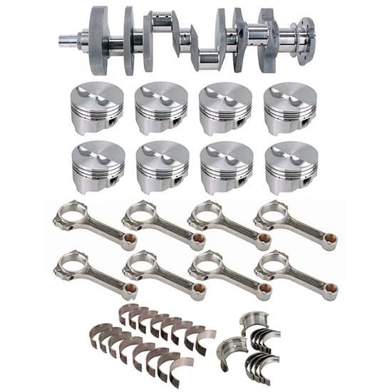 Forged Street SB Chevy 383 Rotating Assembly, 5.7 In I-Beam Rods