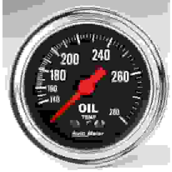 AutoMeter 2441 Traditional Chrome Mechanical Oil Temp. Gauge