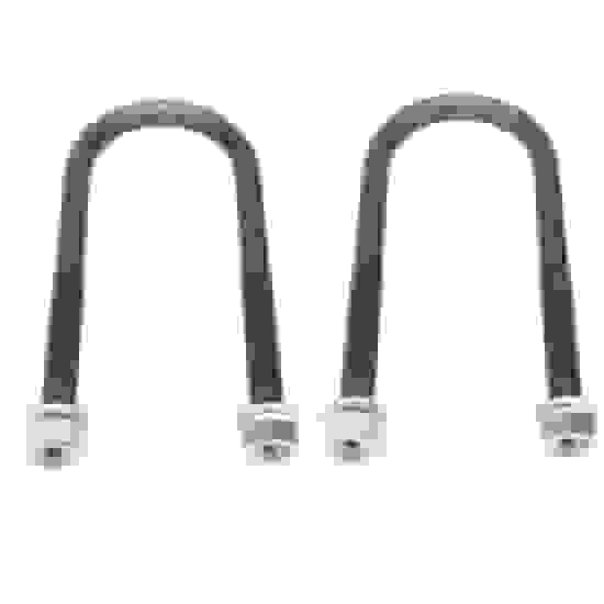 and C10 Rear Trailing Arm U Bolts, 10 Inches Long, 3/4"16
