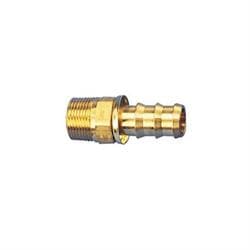 Straight Socketless Push-On Fitting, 30 Degree Taper, -8 AN to 1/2 NPT