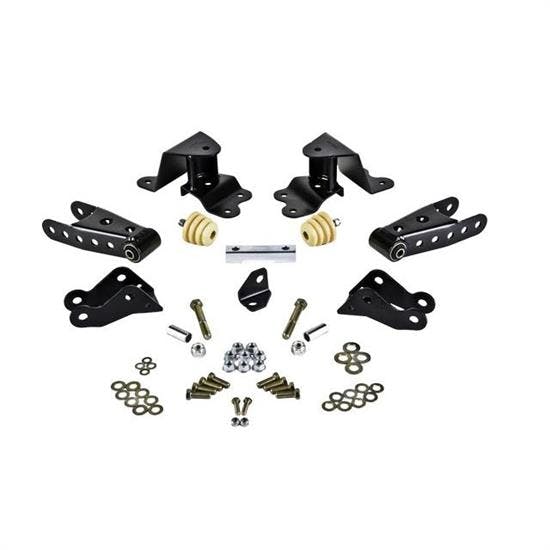 Belltech 6505 Shackle/Hanger Kit, 90-94 GM Truck 6 Lug, 4 In Drop
