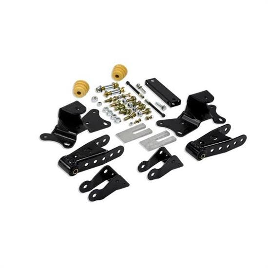 Belltech 6905 Shackle/Hanger Kit, 88-98 GM C2500 Truck, 4 In Drop