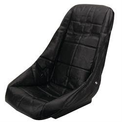 EMPI 62-2408 Poly Low Back Bucket Seat Cover, Black w/Square Pattern