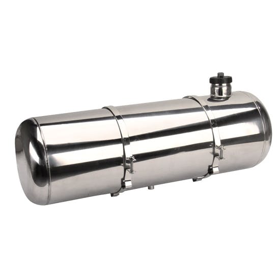 EMPI 3898 Pol Stainless Steel Fuel Tank, 10x33 In, End Fill, 10.5 Gal