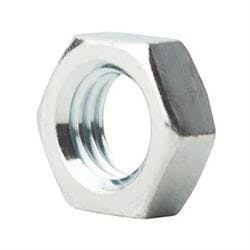5/16-24 SAE J995 Grade 5 Zinc Finish Steel Jam Nut, LH