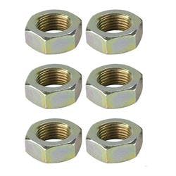Steel Jam Nuts, 1/2 Inch-20 NF Fine Thread, Pack/6