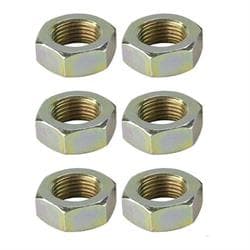 Steel Jam Nuts, 11/16 Inch-18 NF Fine Thread, Pack/6