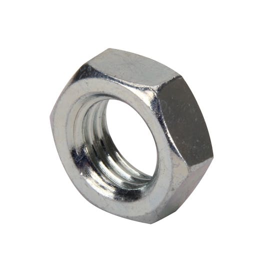 Steel Hex Jam Nut, 3/4 Inch, Zinc Plated