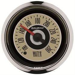 AutoMeter 1155 Water Temp Gauge, 2 1/16 Inch, 260 Deg., Cruiser