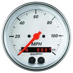 AutoMeter 1349 Arctic White Air-Core GPS Speedometer Gauge