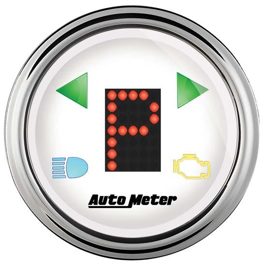 AutoMeter 1360 Arctic White Digital PRNDL Gauge