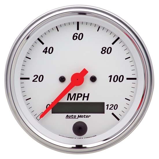AutoMeter 1380 Arctic White Air-Core Speedometer Gauge