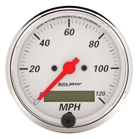 AutoMeter 1388 Arctic White Air-Core Speedometer Gauge