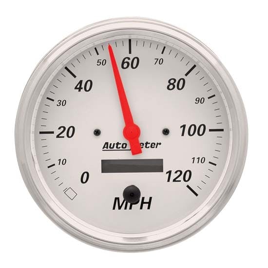 AutoMeter 1389 Arctic White Air-Core Speedometer Gauge