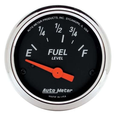 AutoMeter 1423 Designer Black Air-Core Fuel Level Gauge, 2-1/16