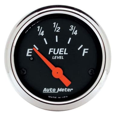AutoMeter 1424 Designer Black Air-Core Fuel Level Gauge, 2-1/16