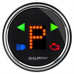 AutoMeter 1460 Gear Pos Gauge, 2 1/16 Inch, Black Dial, Chrome