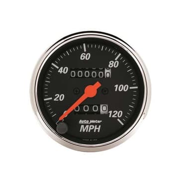 AutoMeter 1476 Designer Black Mechanical Speedometer Gauge