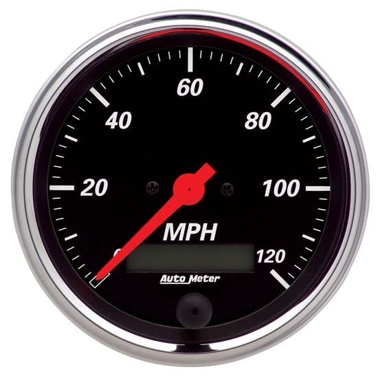 AutoMeter 1480 Designer Black Air-Core Speedometer Gauge, 3-3/8