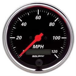 AutoMeter 1480 Designer Black Air-Core Speedometer Gauge, 3-3/8