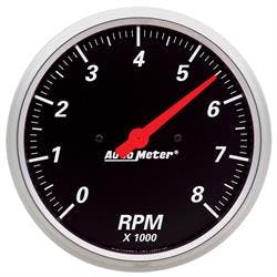 AutoMeter 1484 Designer Black Quartz Clock Gauge, 2-1/16 Inch