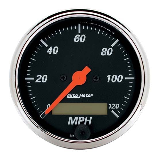 AutoMeter 1487 Designer Black Air-Core Speedometer Gauge, 3-1/8