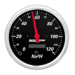 AutoMeter 1489 Designer Black Air-Core Speedometer Gauge, 5 Inch