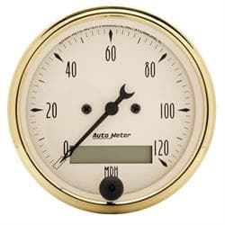 AutoMeter 1588 Golden Oldies Air-Core Speedometer Gauge, 3-1/8