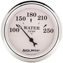AutoMeter 1632 Old-Tyme White Mechanical Water Temperature Gauge