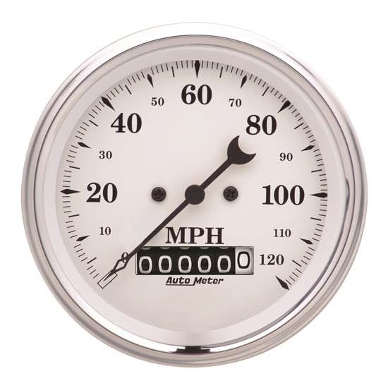 AutoMeter 1679 Old-Tyme White Air-Core Speedometer, 3-3/8 Inch