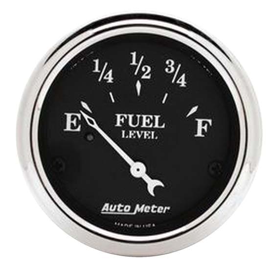 AutoMeter 1716 Old Tyme Black Air-Core Fuel Level Gauge, 2-1/16