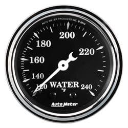AutoMeter 1733 Old Tyme Black,2-1/16" Water Temp.,Mechanical