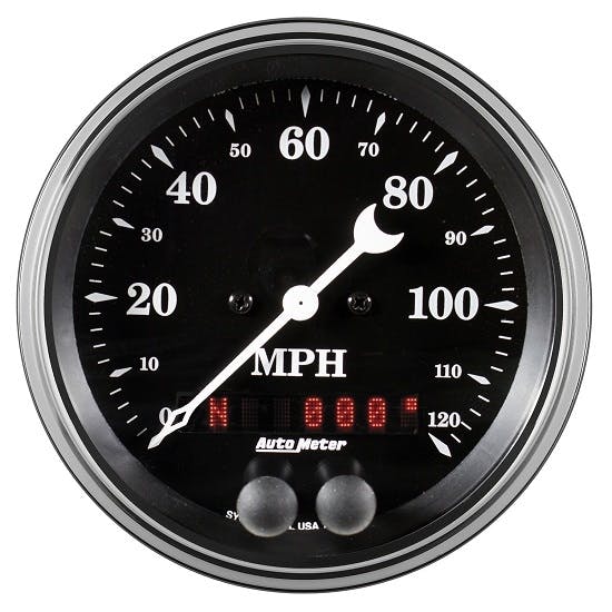 AutoMeter 1749 Old Tyme Black, 3-3/8" GPS Speedometer