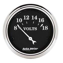 AutoMeter 1791 Old Tyme Black Air-Core Volt Gauge, 2-1/16 Inch