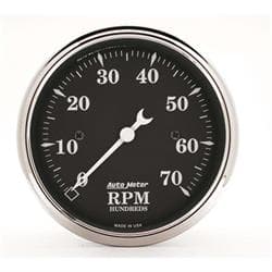 AutoMeter 1798 Old Tyme Black Air-Core In-Dash Tachometer, 3-1/8