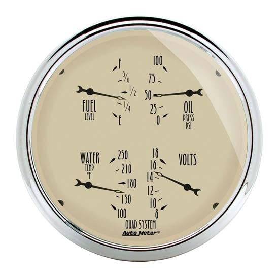 AutoMeter 1819 Antique Beige Air-Core Quad Gauge