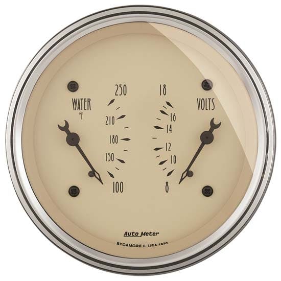 AutoMeter 1830 Antique Beige Air-Core Dual Gauge