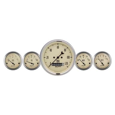 AutoMeter 1840 Antique Beige 5 Piece Gauge Kit