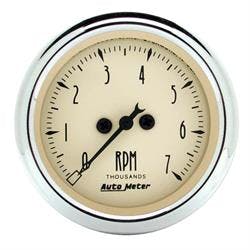AutoMeter 1897 Antique Beige Air-Core In-Dash Tachometer Gauge