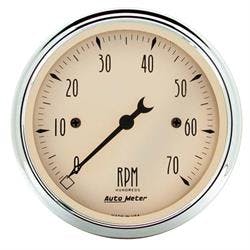 AutoMeter 1898 Antique Beige Air-Core In-Dash Tachometer Gauge