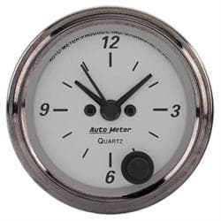 AutoMeter 1986 American Platinum Quartz Clock Gauge