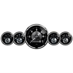 AutoMeter 2003 Gauge Kit, 5 Pc, Elec Speedo W/Wheel Odo, Black