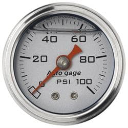 AutoMeter 2179 Auto Gage Mechanical Press. Gauge, 1-1/2 , 0-60