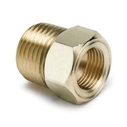 AutoMeter 2264 Temp. Gauge Probe Adapter Fitting,Brass 1/2 NPT