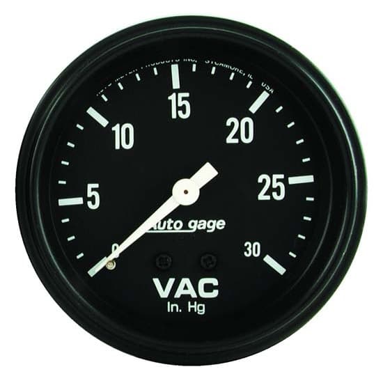 AutoMeter 2317 Auto Gage Mechanical Vacuum Gauge, 2-5/8 Inch
